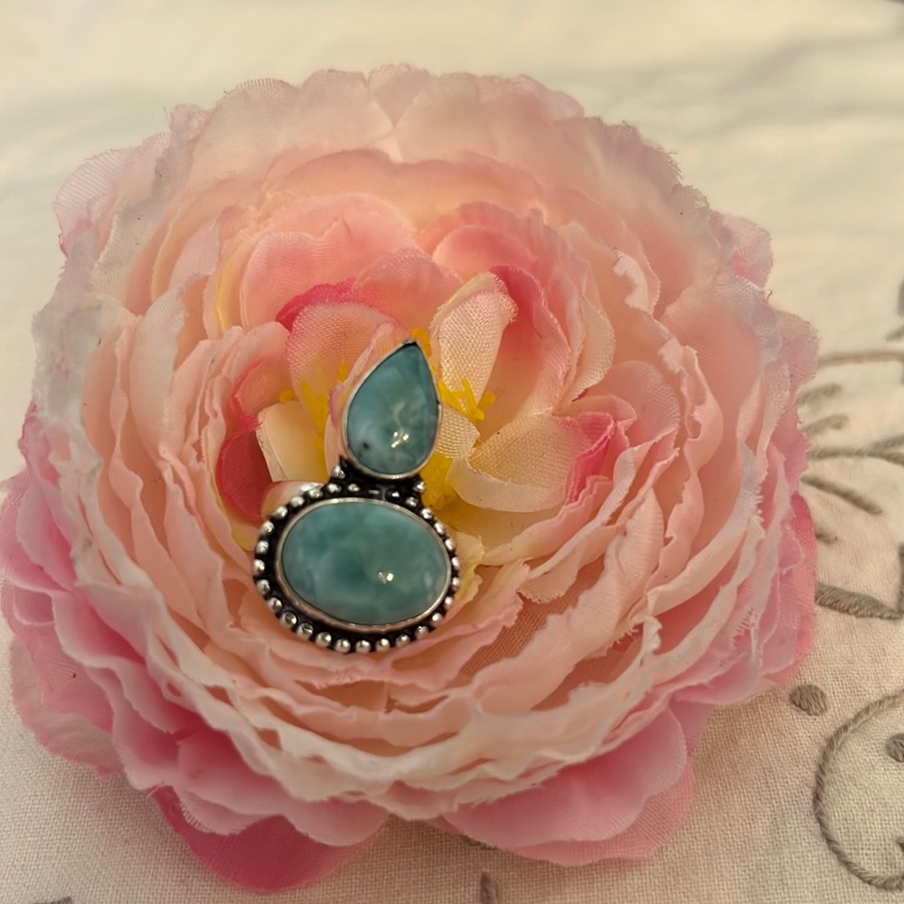 Lovely Larimar ring size 5 1/3